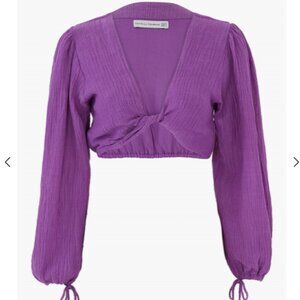 Palmera Twist Top in Violet